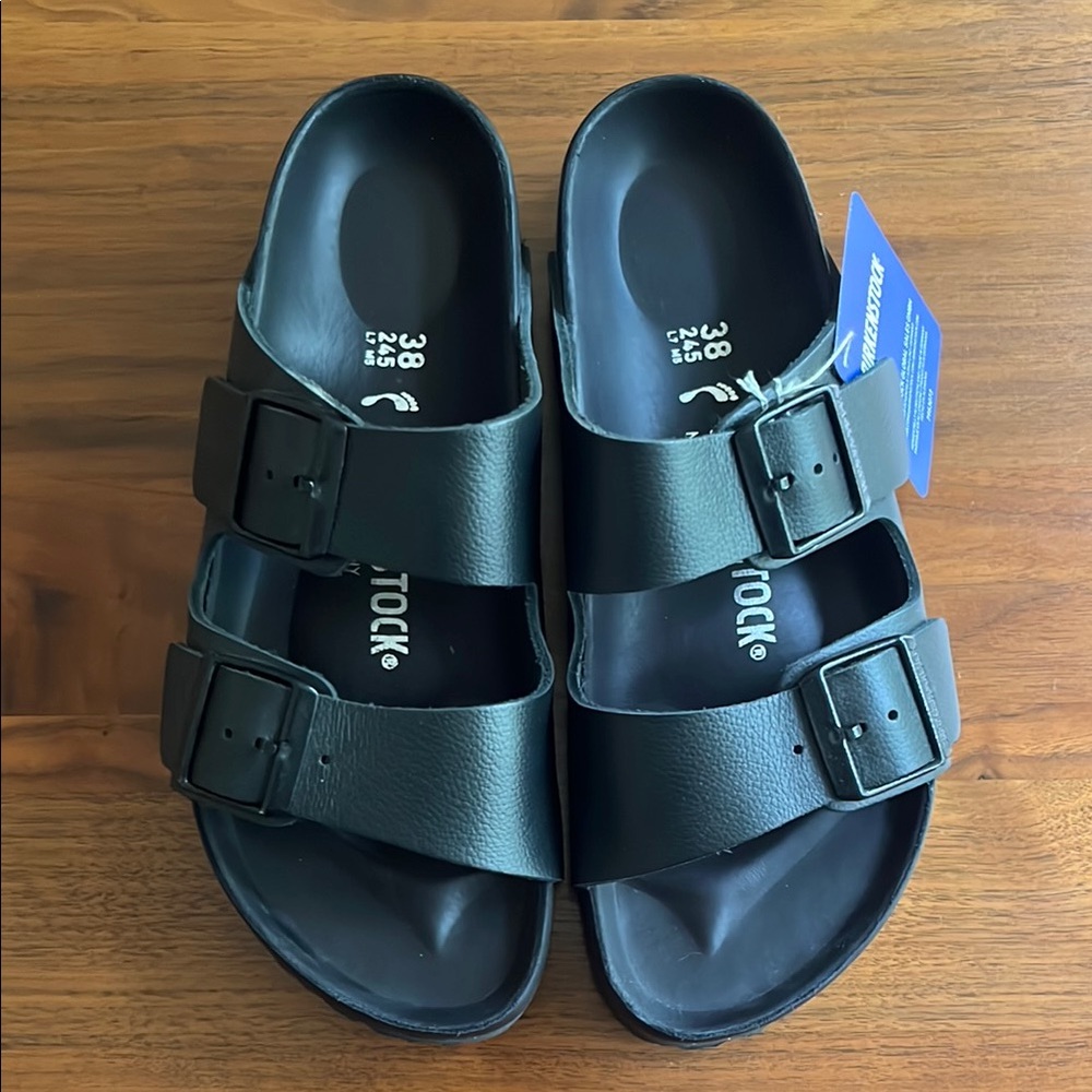 Birkenstock Arizona Exquisite Leather black 38 Narrow never worn